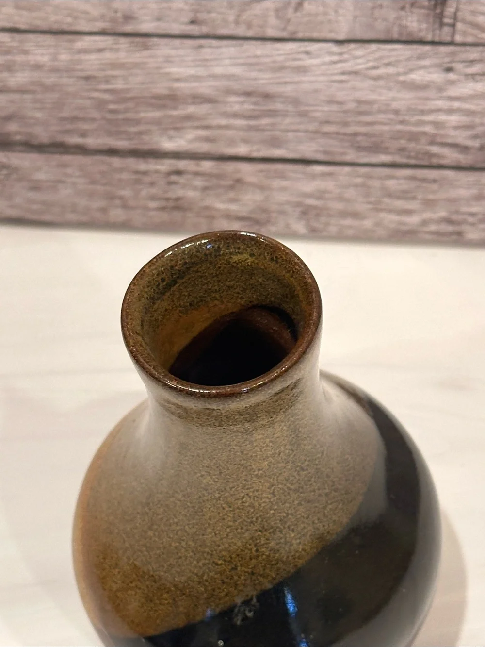 Vintage Pottery Craft USA Stoneware Bud Vase Mid Century Robert Maxwell Style